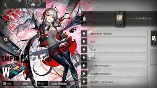 Arknights | W All Voice Lines [200% Trust] English Subtitles / Global Server by Taketatsu Ayana