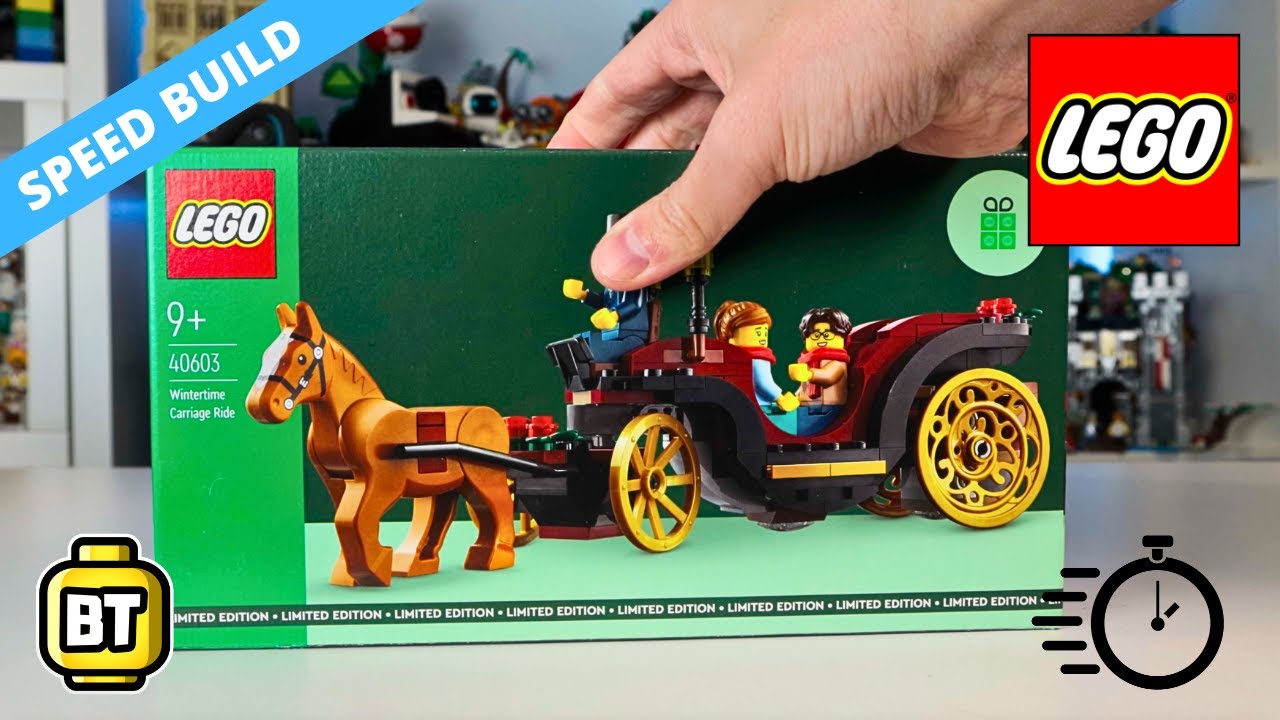 LEGO Wintertime Carriage Ride Gift with Purchase speed build