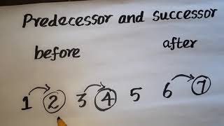 Class 2 maths unit2_ predecessor,successor and in between numbers Class 2 maths unit2_ predecessor,successor and in between numbers