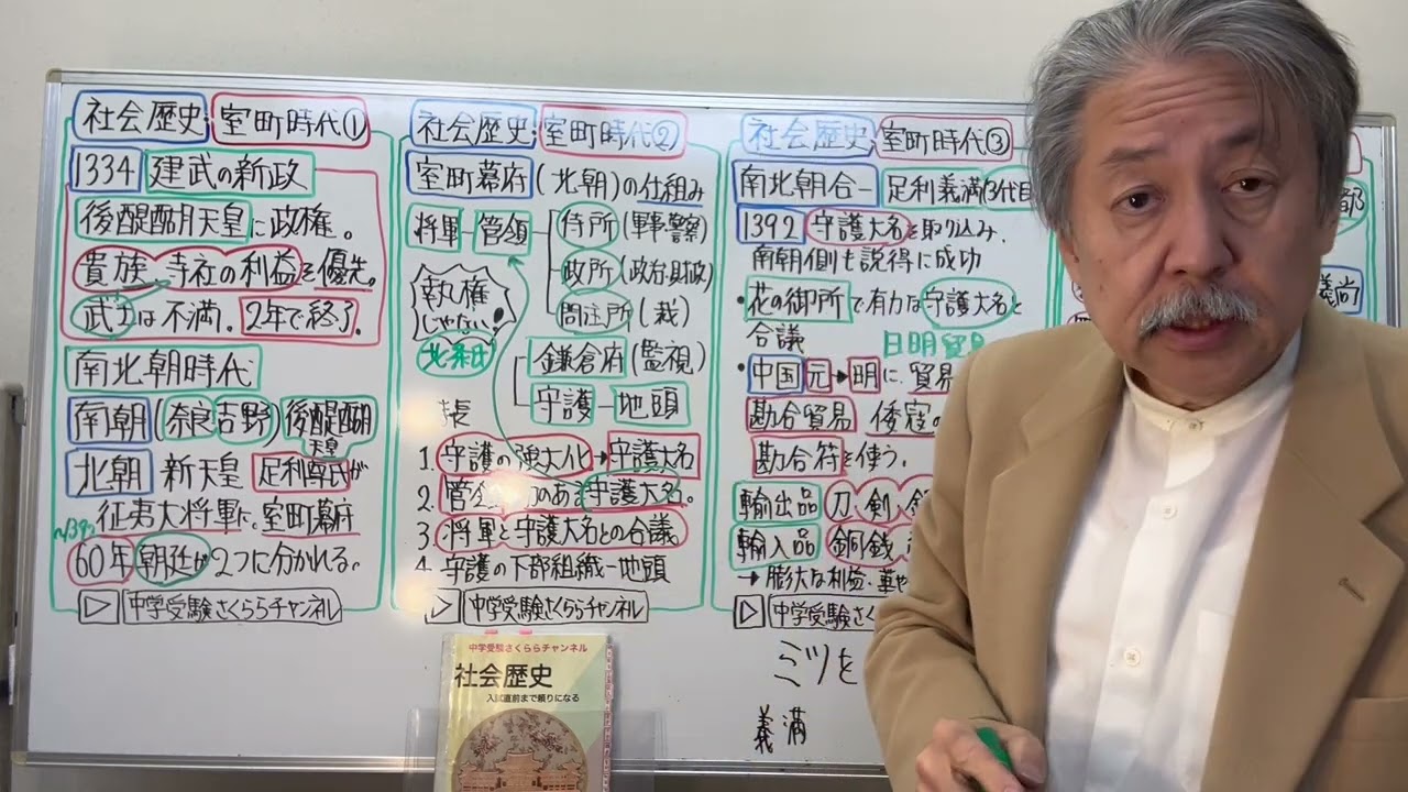 社会歴史•室町時代①〜④一気見ダイジェストまとめ - YouTube