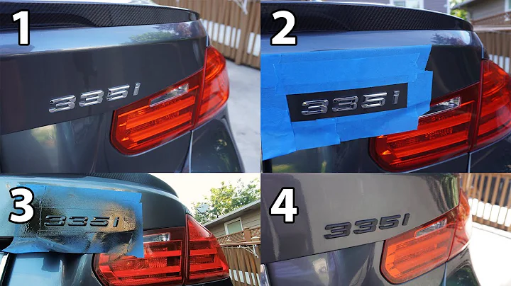 How To Black Out BMW Badge With Plasti Dip