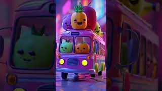 Fruit Bus Adventure 🍎🚌 | Fun Kids Song #kids #poems #cartoon #foryou #baby #jariworld #short poems