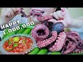 ASMR COOKING EATING GIANT OCTOPUS TO CELEBRATE 1 MILLION SUBSCRIBERS ,  EATING SOUNDS | LINH-ASMR