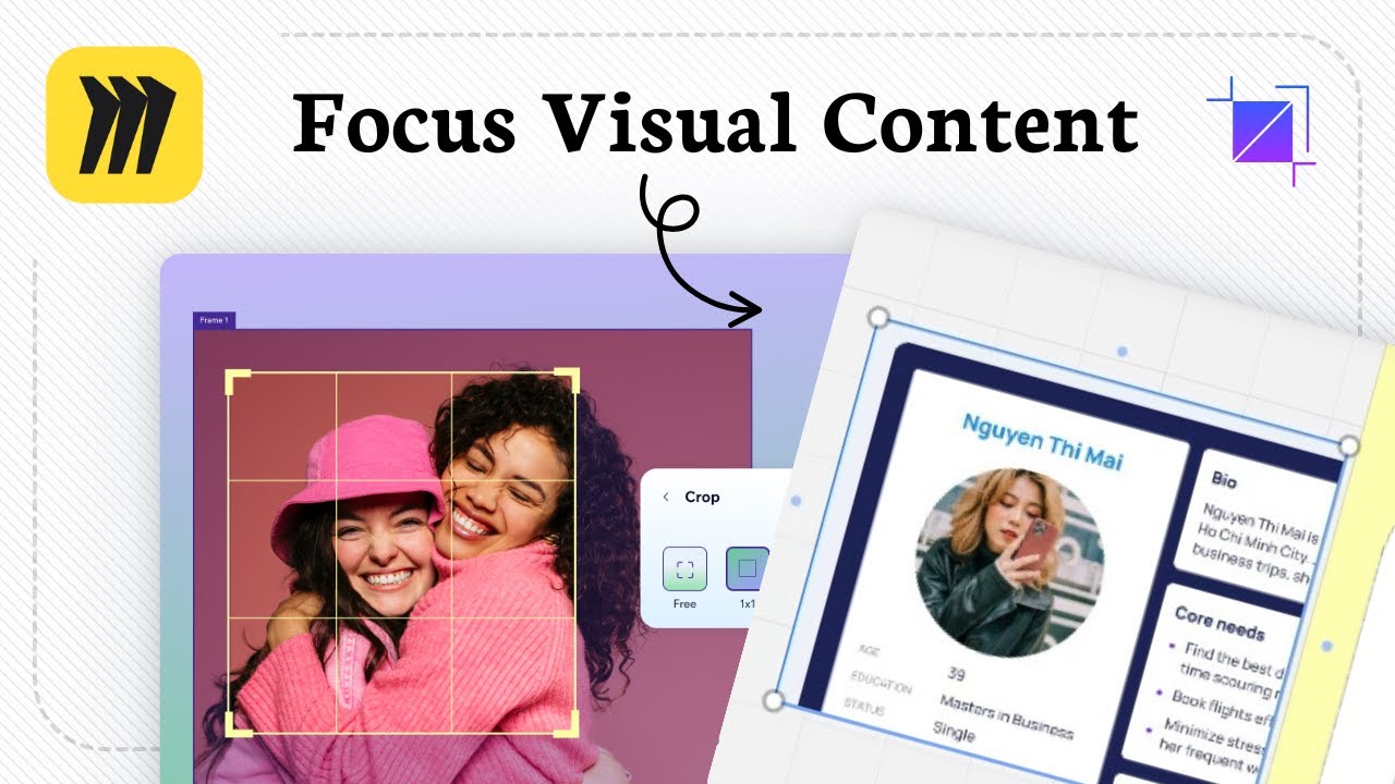 How to crop an image in Miro (Visual Edit Customize) - YouTube