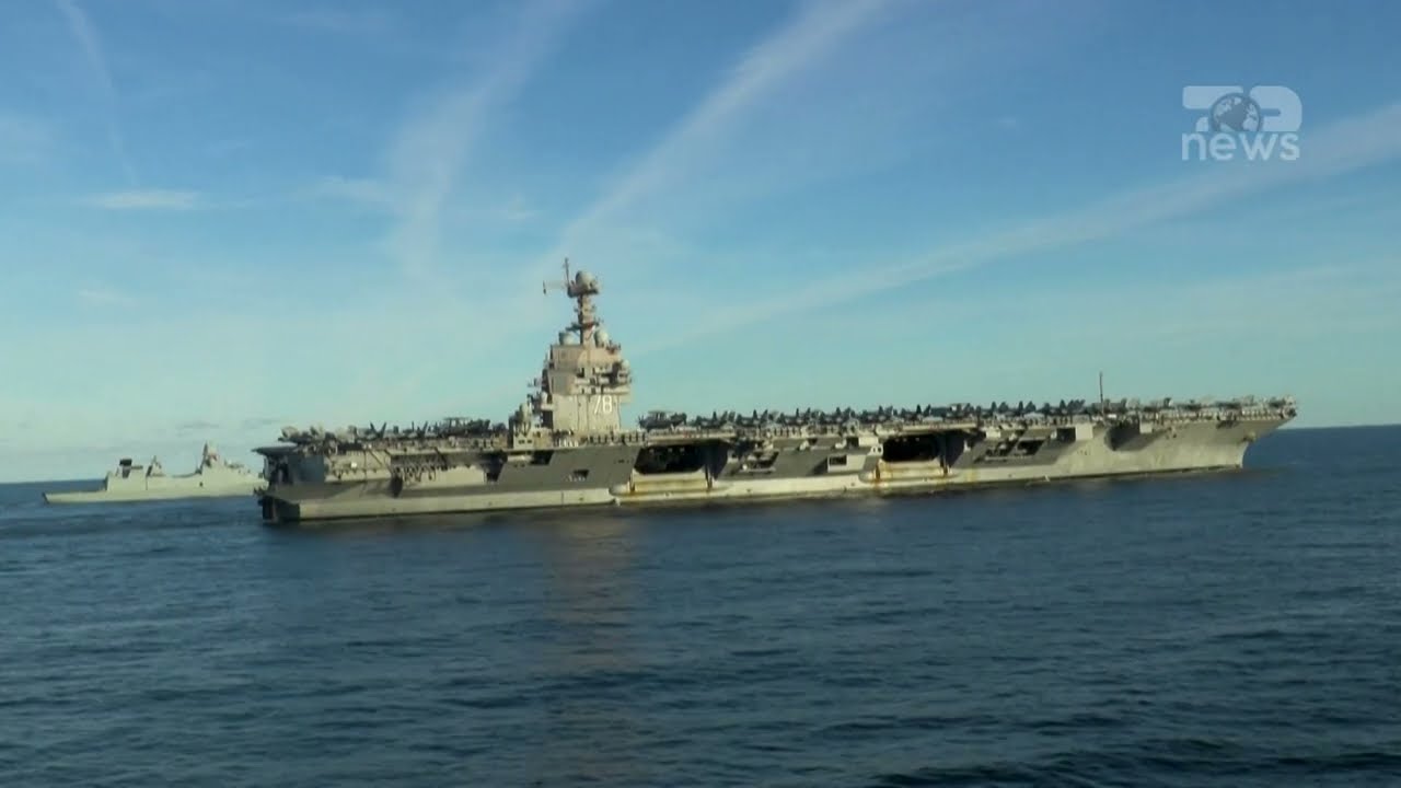 Top News - USS Gerald Ford ankorohet në Kretë / Drejt Iranit... aeroplanmbajtësja më e madhe në botë
