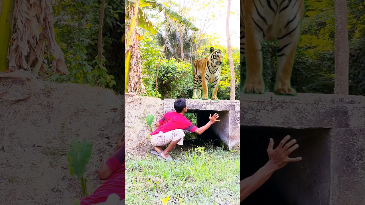 tiger attack in village