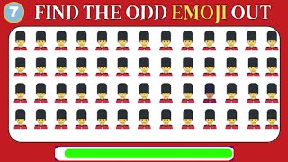 FIND THE ODD ONE OUT | Emoji Quiz | Can you find ODD emoji in 10 seconds?