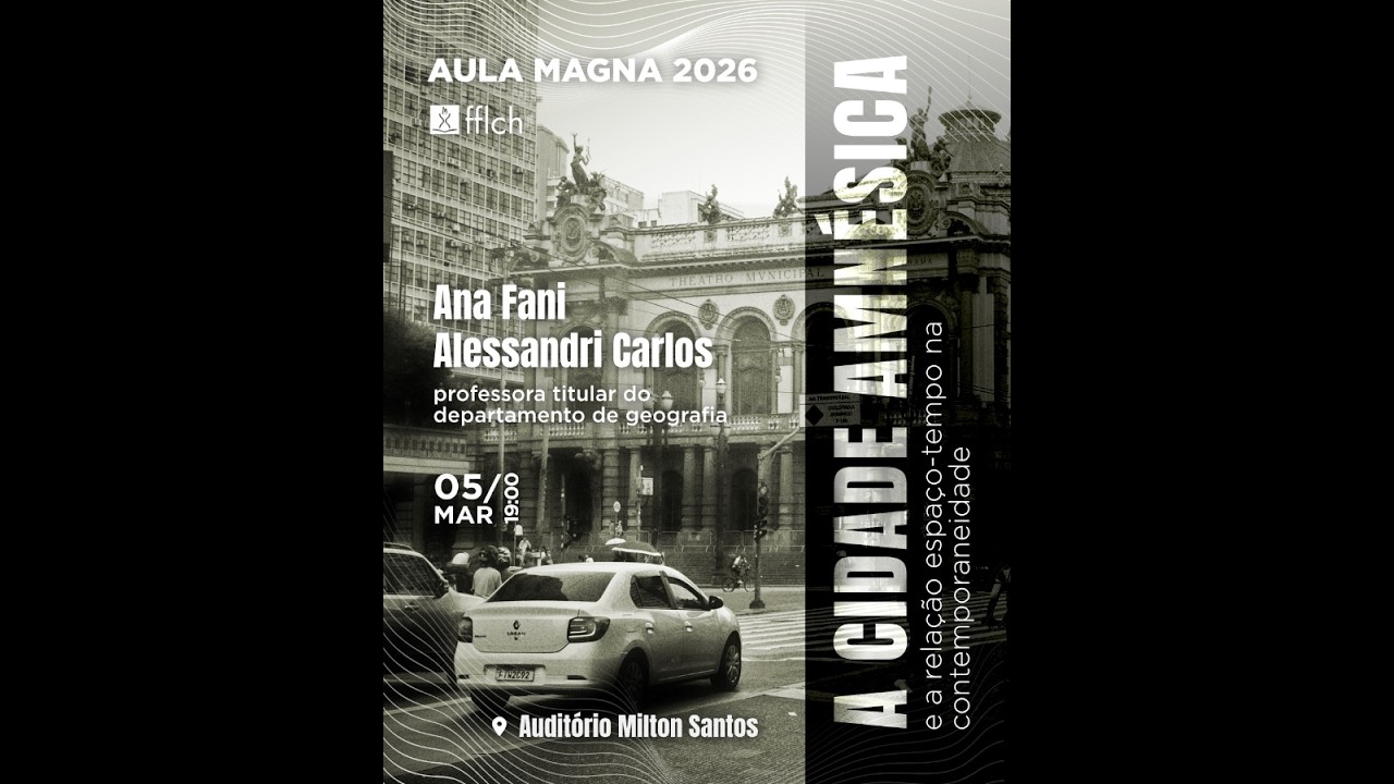 Aula Magna de 2026. A profa.Ana Fani Alessandri Carlos, Profa. Titular do Depto de Geografia - FFLCH