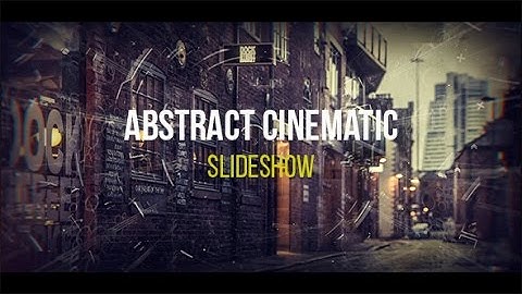 After Effects Project - Abstract Cinematic Parallax Opener Slideshow