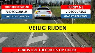 Veilig rijden met het voertuig | Gebruik van lichten | Examenvragen | Theoriecursus.nl