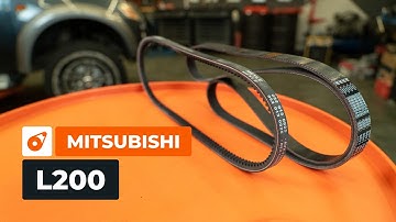 Kuinka vaihtaa moniurahihna MITSUBISHI L200 KA -autoon [AUTODOC-OHJEVIDEO]