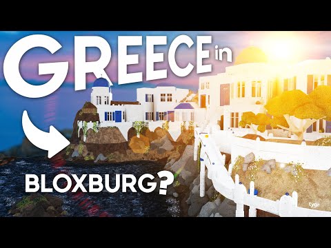 building GREECE in bloxburg. . . (PART 2)