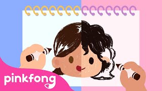 We're All Different! | Doodle My Friends |  Healthy Habits for Kids | Pinkfong Songs for Children