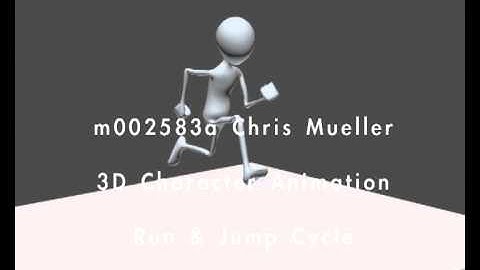 3D Character Animation Run & Jump Final Video