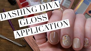 Dashing Diva Gloss Nail Strips Application | KBEAUTYHOBBIT