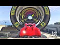 Rocket Car Fly Through Giant Tires - Transform Race 🚀