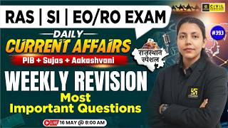 Daily Current Affairs 2026 | 16 May Current Affairs | RAS &amp; EO/RO Exam | Anjali Ma'am