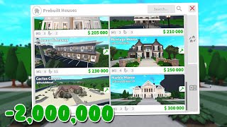 BUYING ALL THE NEW BLOXBURG MARKETPLACE HOUSES IN THE NEW UPDATE!   leaking things 👀