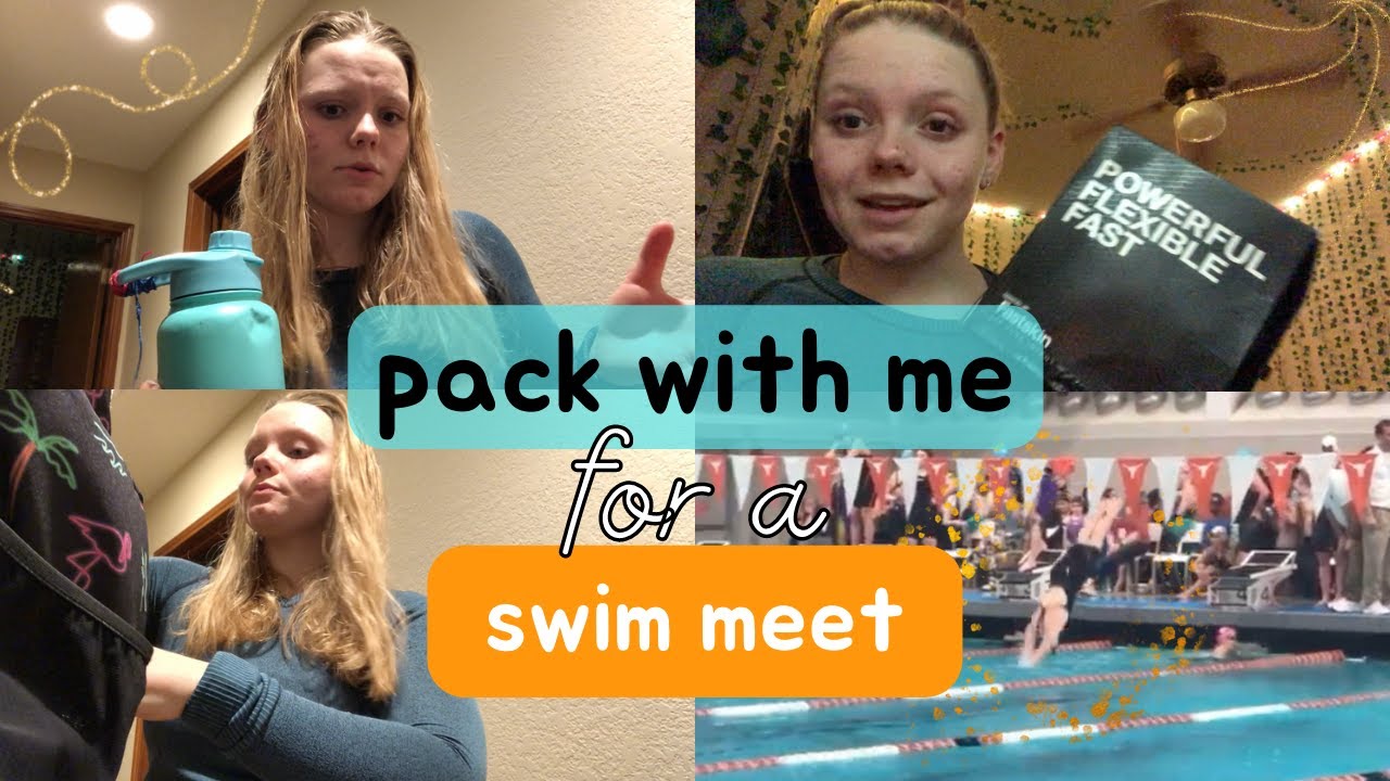 PACK w/ me for a CHAMPIONSHIP swim meet: tech suits, snacks, swim bag tour | Victoria Gonce