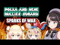 【HoloLive】Subaru gets Bullied by Polka and Nene 5th gen Sparks of War Against OozoraKen【English Sub】