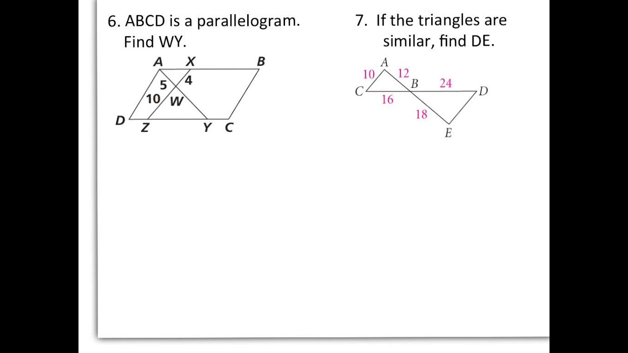 73 Proving Triangles Similar YouTube