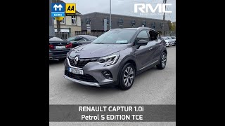 RENAULT CAPTUR 1.0i Petrol S EDITION TCE