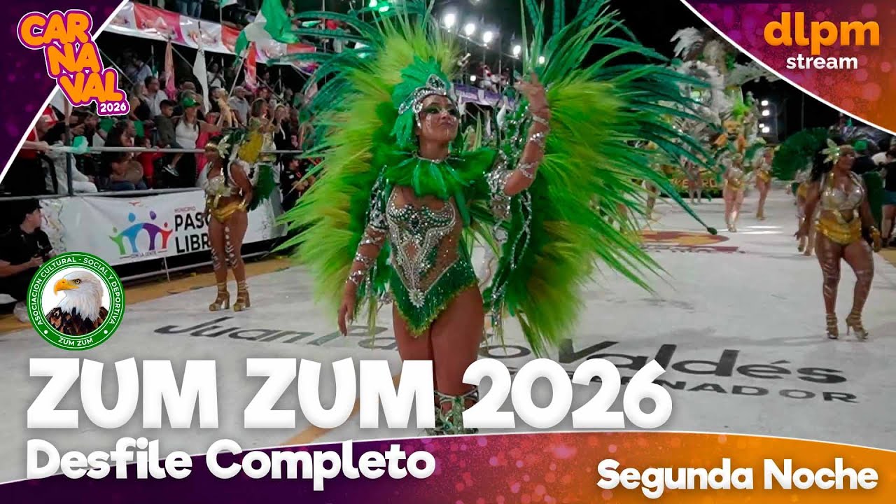 🦅 Desfile Completo Zum Zum 2026 - Segunda Noche - Carnaval de Paso de los Libres