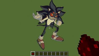 Evolution of Sonic EXE - Pixel Art in Minecraft