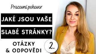 POHOVOR - NEJČASTĚJŠÍ OTÁZKY U POHOVORU + ODPOVĚDI 2.díl