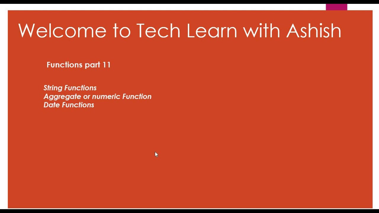 number functions in SQL server | SQL Server 2019 in (2020) - YouTube