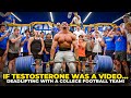 If Testosterone was a Video... Deadlifting with a College Football Team!