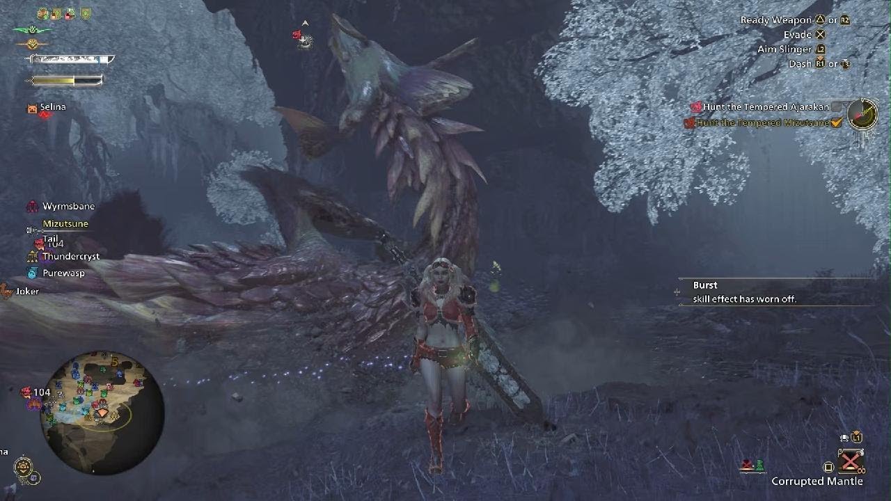 MH Wilds. Harley Quinn: Tempered Mizutsune, Absolute Cinema.