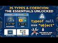 JS Types &amp; Coercion | Primitives vs Reference Types | JS Devs