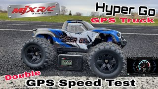 Mjx Hyper Go RC Truck - Double GPS Speed Test