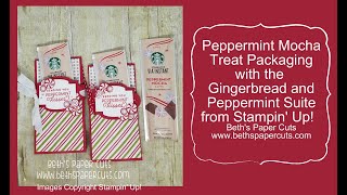 Peppermint Mocha treat holders with the Gingerbread and Peppermint Suite from Stampin' Up!