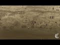 San Francisco’s Ocean Beach becomes a giant canvas for artwork in the sand