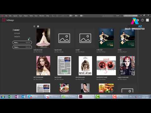 Video bài 1, indesign cho người mới bắt đầu, giáo trình... - YouTube