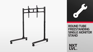 Next Level Racing Round Tube Freestanding Single Monitor Stand- Instructional Video