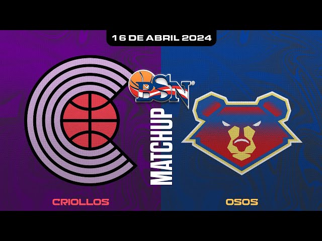 Criollos de Caguas vs. Osos de Manati - BSN2024