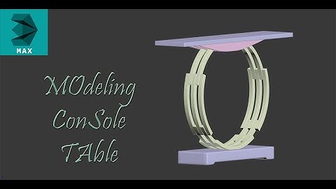 Modeling Console Table 3ds Max 2014 Tutorial