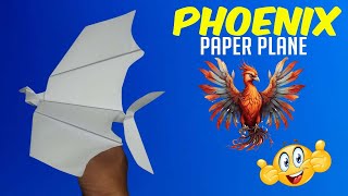 how to make a paper airplane fly like a bird - Beautiful Phoenix Plane