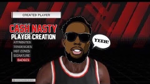 How to Create CashNastyGaming in NBA 2k18 | Player Creations
