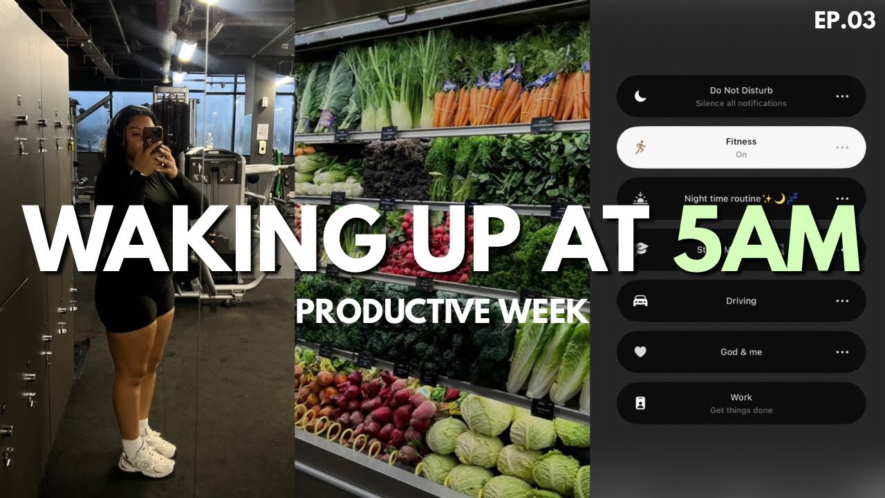 5АМ Mornings, Healthy Habits & a Productive Week | Self Care Diaries ᥫ᭡ Ep.03