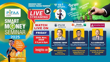PIFAA Smart Money Seminar 2025 | 28 November 2025 | Karnataka High School, Pune,