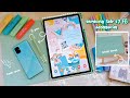 unboxing samsung galaxy tab S7 FE accessories 2021 📦 | (aesthetic & ASMR) 🍂