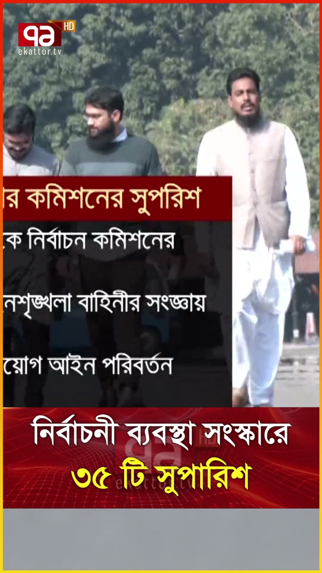 নির্বাচনী ব্যবস্থা সংস্কারে ৩৫ টি সুপারিশ