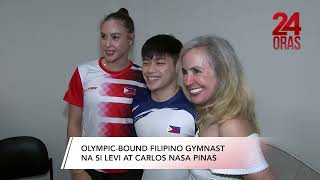 Olympic-Bound Filipino Gymnasts Levi Ruivivar At Carlos Yulo | 24 Oras