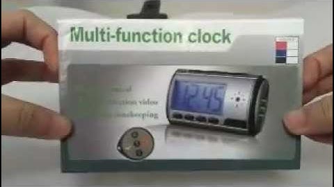 Spy  camera  clock showing video