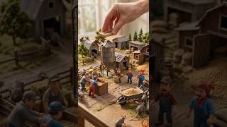 🐭🌾 Rats Attack! One Trap Saves the Village! ✋🎉#viral #shorts #tinyworld #3dcgi #animation #rescue