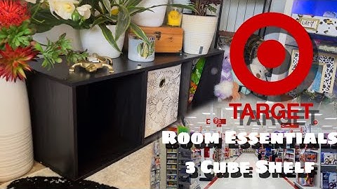 Room Essentials Cube Shelf “Dark Brown” || Shelf Assembly and Plant Shelf